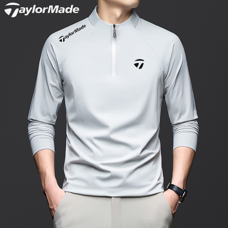 Taylormade Taylormade Golf Men's Polo Shirt Long-Sleeved Sweatshirt Autumn and Winter T-Shirt Sports Quick-Drying Top Taylormade Taylormade Golf Men's Polo Shirt Long-Sleeved Sweatshirt Autumn and Winter T-Shirt Sports Quick-Drying Top