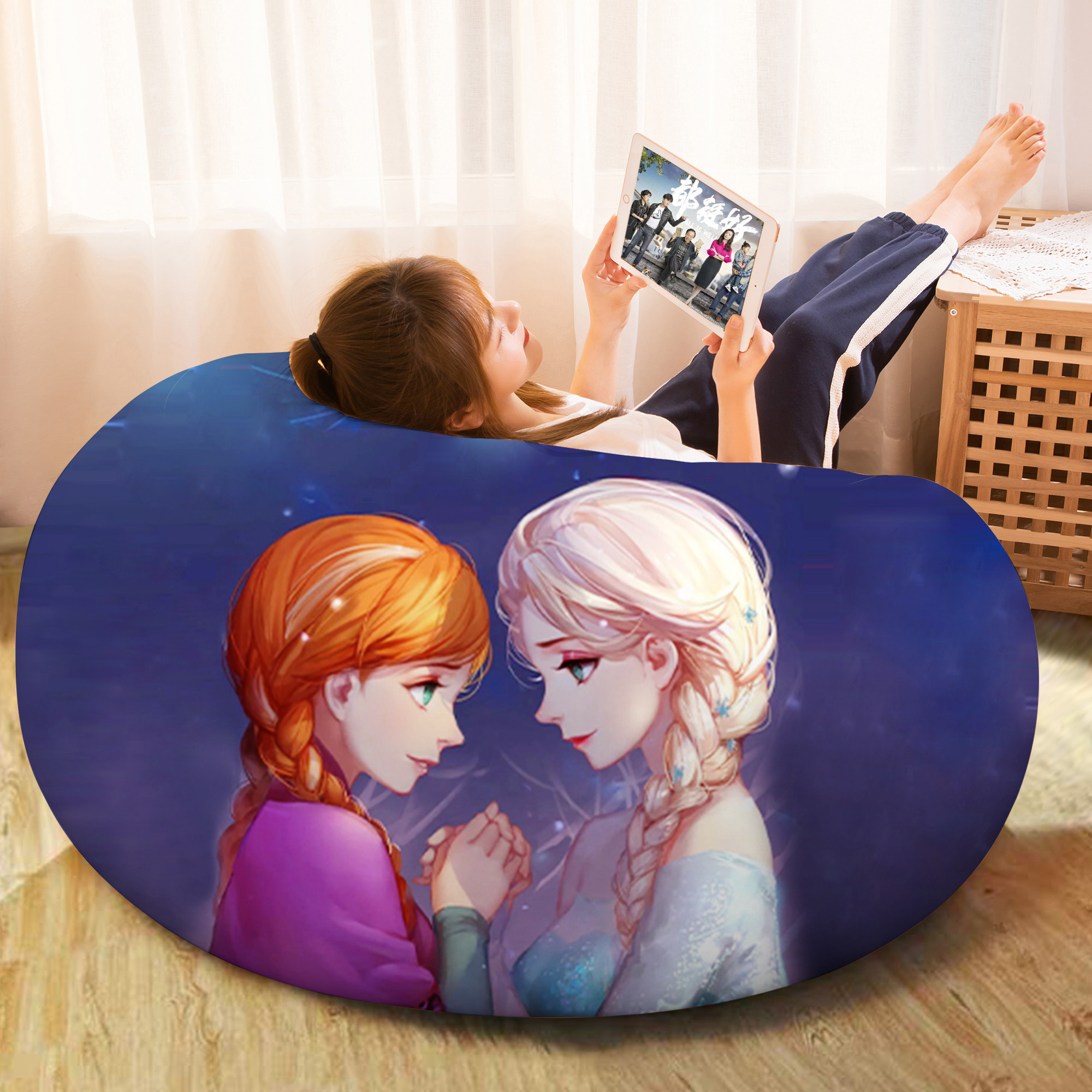 Child Sofa Cartoon Casual Seat Girl Reading Corner Bedroom Girl Can Lie Sleeping Sloth Person Small Sofa Bean Bag