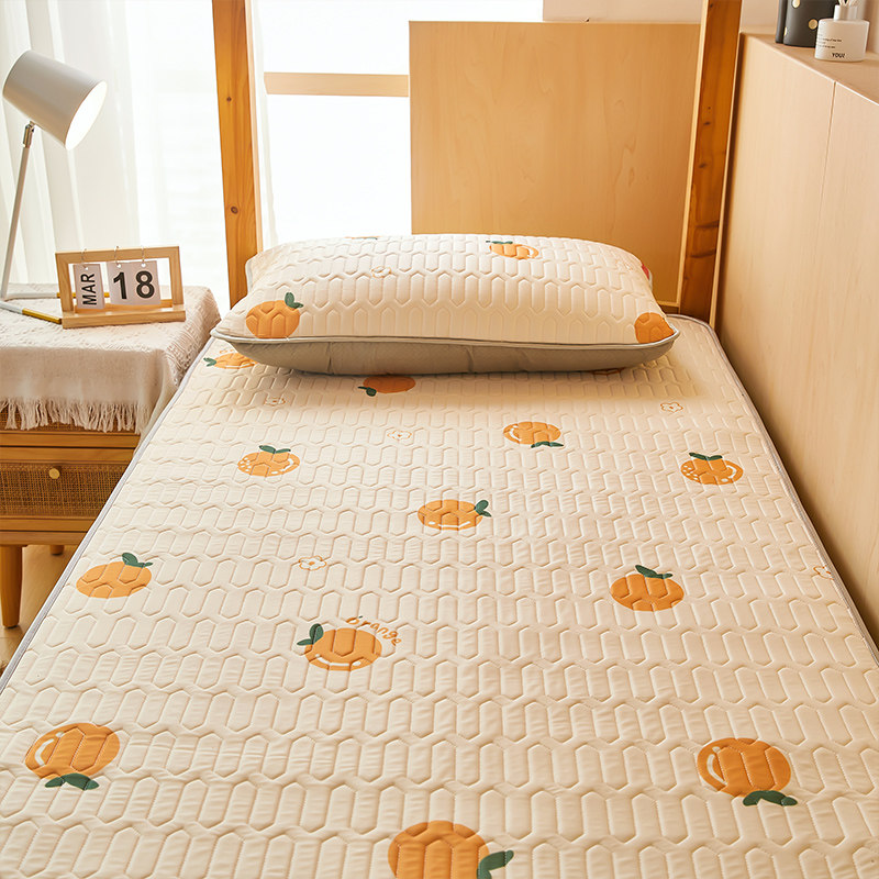 Latex Cool Mat Ice Silk Student Dorm Room Single Bed Mat Water Washable Folding Folding Mat upper and lower bunk room Winter Summer