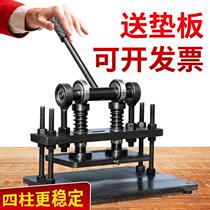 Small manual die cutting machine Leather cloth cutting machine Knife die punching machine Paper carton sample Small press