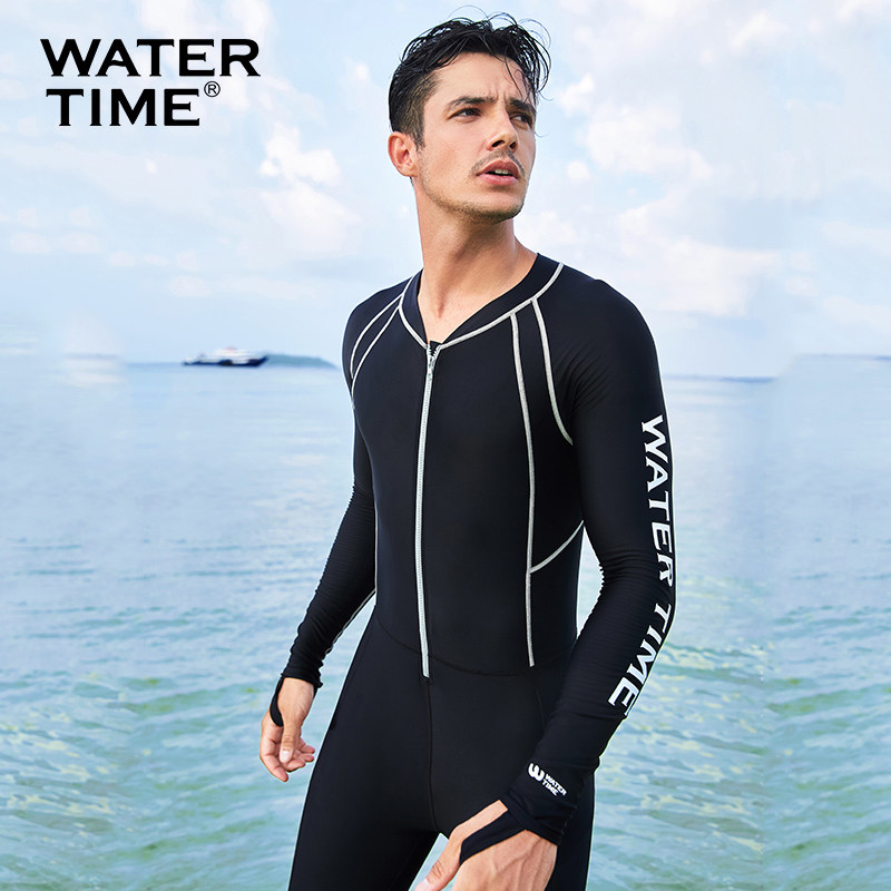 WaterTime Dive Dresses Men Sleeve Sunbathing Swimsuit Full Body Swimming Jet Snorkeling Surf Clothes