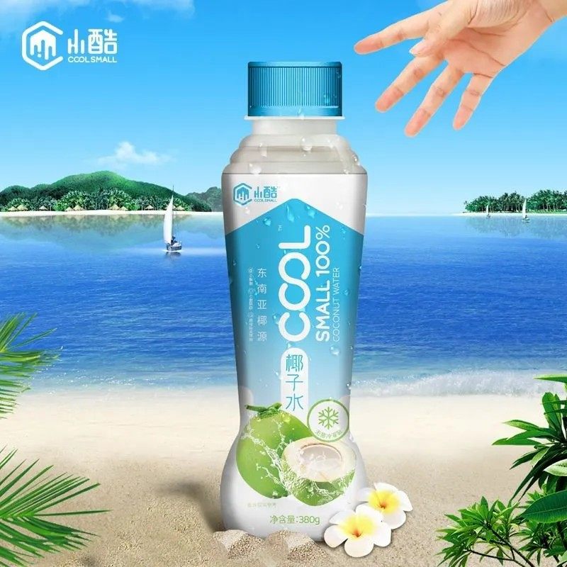 Xiaoku Coconut Water 380ml Non-Concentrated, Zero-Fat, Natural Coconut Green Pure Coconut Juice, Suitable for Pregnant Women, Summer Drink