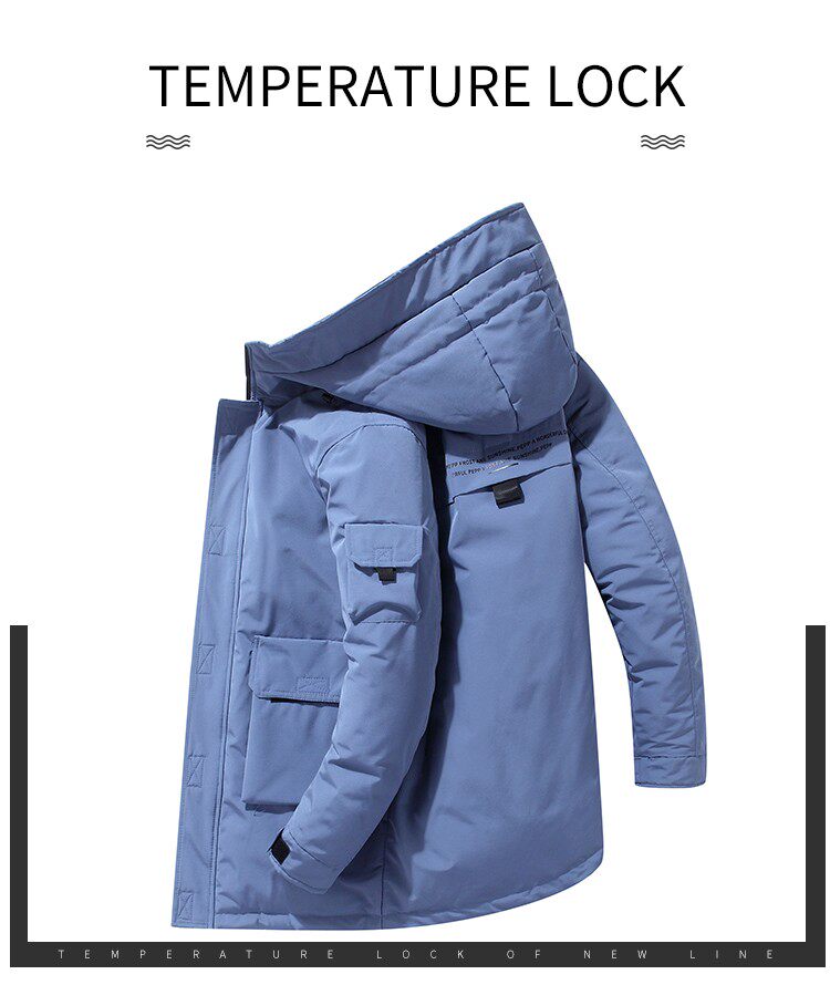 товар из китая lengthen men down jacket fashion winter warm thick 90% white 16eme nord