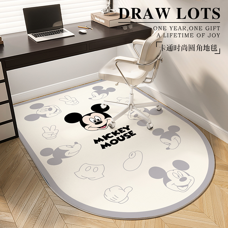 Cartoon Desk and Chair Floor Mat, Bedroom Study Area, Dressing Table Chair Carpet, Gaming Room Computer Swivel Chair Soundproof Mat Cartoon Desk and Chair Floor Mat, Bedroom Study Area, Dressing Table Chair Carpet, Gaming Room Computer Swivel Chair Soundproof Mat