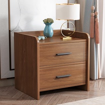 Bedside table solid wood Chinese style modern simple small household storage rack bedroom light luxury internet celebrity sandwich small cabinet i
