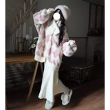 Весенний кардиган, комплект, рыбий хвост