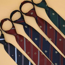 Red Tie Female Jk Day Ensemble Academy Wind neckline Female Collar Flower Plaid Uniform School Uniform Butterfly Knot Girl Shirt Small