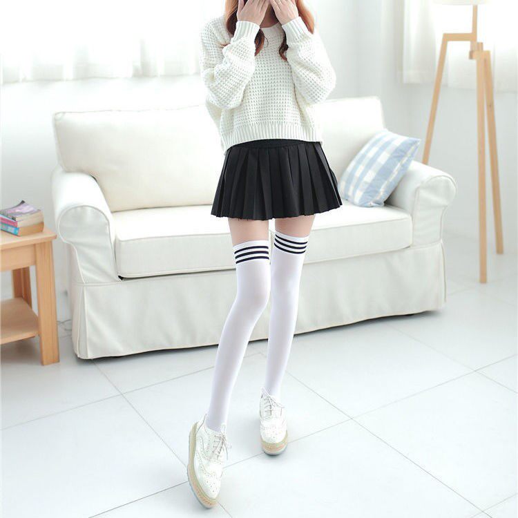Silk Socks Over Knee Lori Long Sox Student Lovely Lean High Cylinder Day Lori Meng Sister 100 hitch a jk silk stocking
