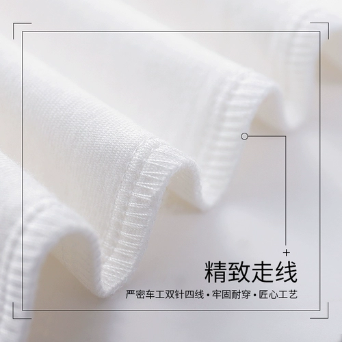 Детская летняя одежда, хлопковая милая футболка, короткий рукав, круглый воротник