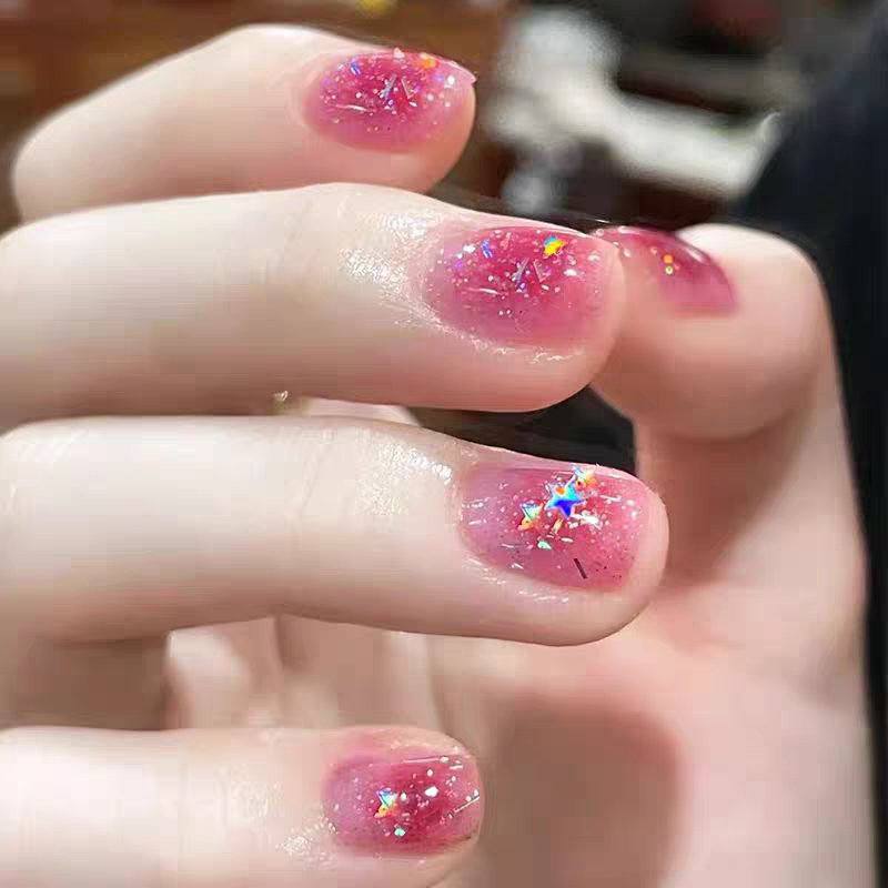 Internet Celebrity Meteor Shower Nail Polish, No-Bake, Non-Peelable, Long-Lasting, Non-Fading, Quick-Drying, Brightening, Sparkling Nail Polish