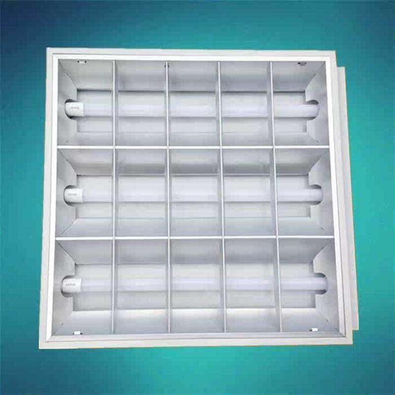 T5T8LED grid light 600x600 recessed light disc mall office ceiling mine cotton plate top light-Taobao