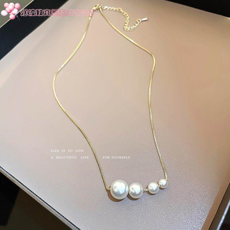 Xiangxia ASA Jihan Pearl Chain Necklace National Chain Simple Fashion Gentle Lady Temperament Clavicle Creative Indifference