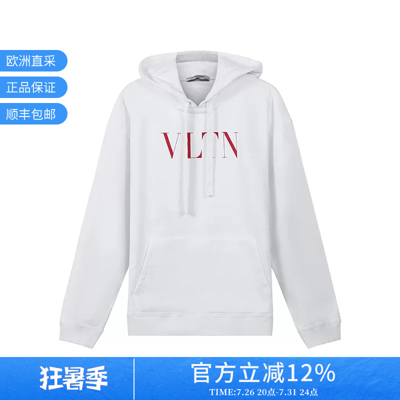 Valentino Men's Loose-Fitting Hooded Sweatshirt 3Mf14F3Tv Valentino Men's Loose-Fitting Hooded Sweatshirt 3Mf14F3Tv
