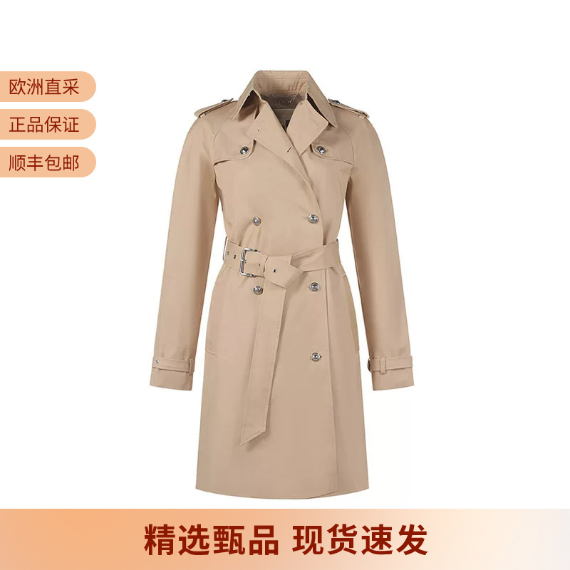 [Premium Selection] Michael Kors Women's Cotton Mid-Length Trench Coat Mr3209Ddty