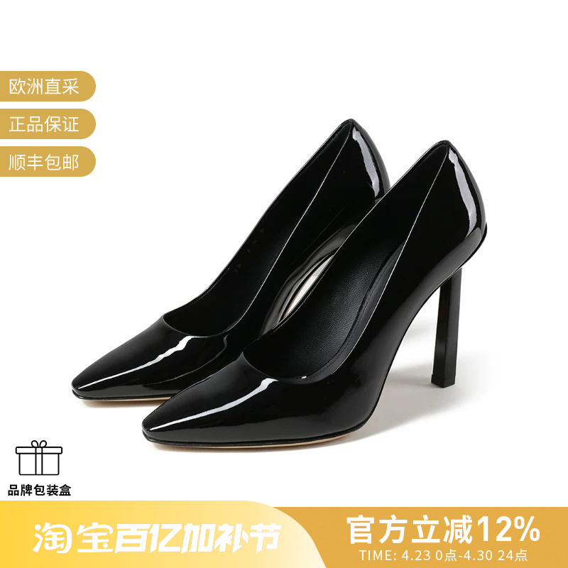 Ferragamo Women's Patent Leather Stiletto High Heels 10.5cm 0759942