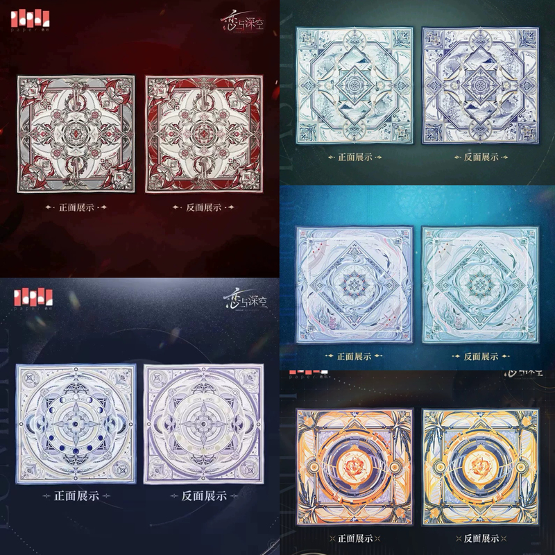In Stock: Love and Deep Space Daily Card Series Character Scarves - Qin Chelie, Shen Qiyu, Shen Xinghui - Official Genuine Product In Stock: Love and Deep Space Daily Card Series Character Scarves - Qin Chelie, Shen Qiyu, Shen Xinghui - Official Genuine Product