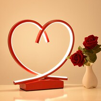 Regese Lighting Wedding Table Lamp Bridal Bed Head Lamp Heart-shaped Bedroom Bride Accompanied the lamp a pair of loving gifts New