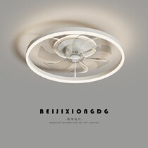 Thunder lighting bedroom suction top fan ceiling fan ceiling fan lamp modern minima restaurant master bedroom home charged invisible Jing