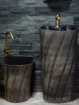 Outdoor wash basin courtyard retro art column wash basin mop pool villa ceramic outdoor balcony wash basin