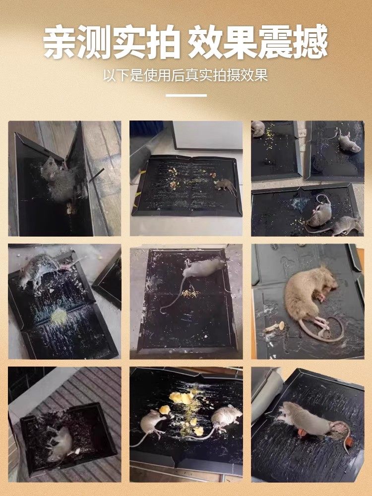 Mouse Trap Strong Adhesive Thickened Sticky Board Glue for Catching Large Mice, Super Strong Household Indoor Sticky Trap, Rodent Control Tool