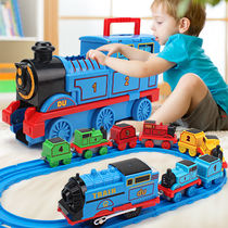 Small Locomotive Suit Large Number Track Master Electric 2 Children Boy Toys 3-6 Year Old Puzzle High-speed Rail
