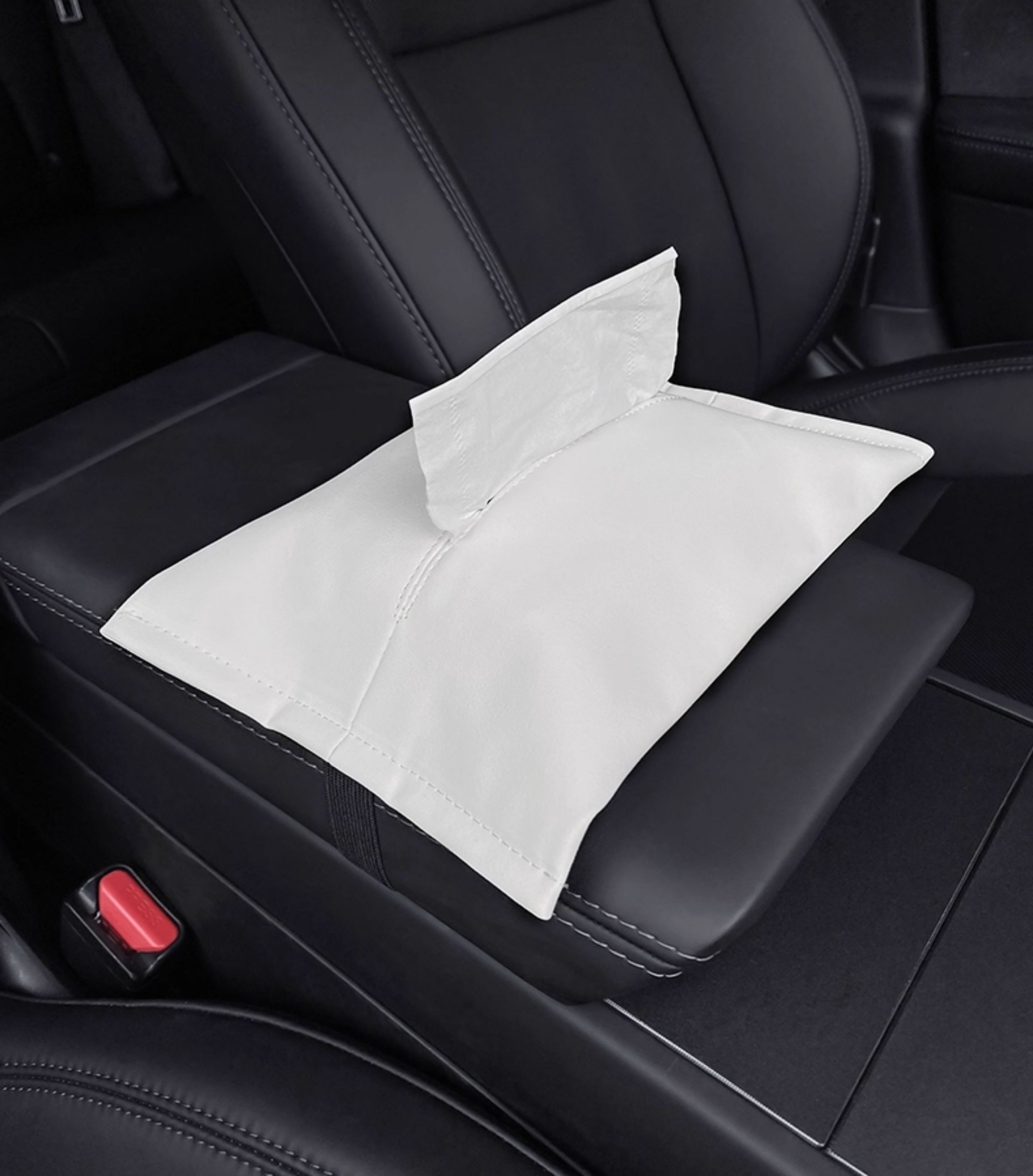 Suitable for Tesla tissue box model y/3/yl, updated hidden storage tissue box, car interior accessories