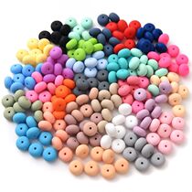 14mm 10Pcs Silicone Beads Food Gade Abacus Teething Beads f
