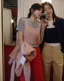 Корейская подлинная grove1111403 Шерстяная шишка Турбал, покрытая шляпой/жилетом/вязаным кардиганом, набор кардиганов