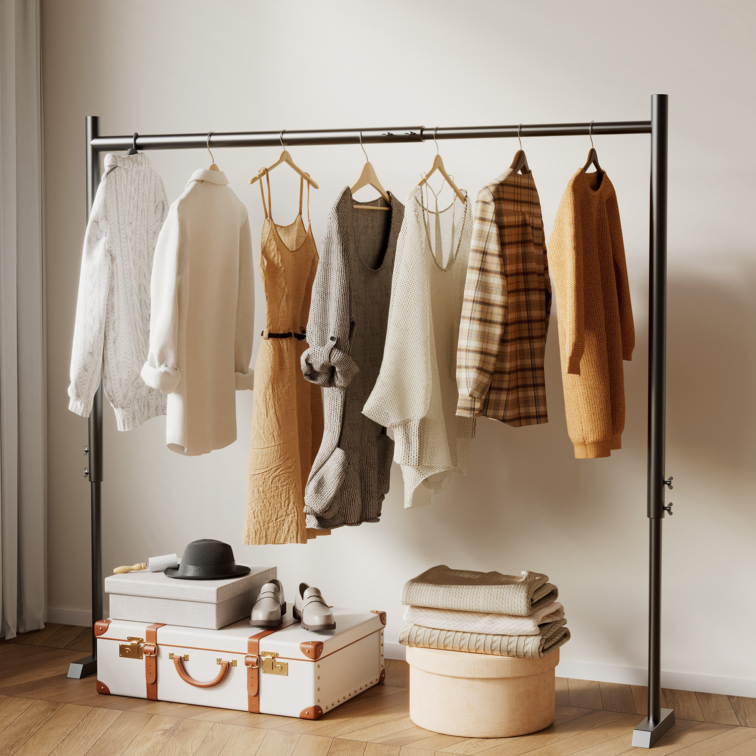 阳台伸缩晾衣神器:小空间里的晾晒革命