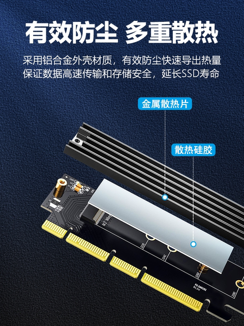 M.2 Adapter Card Nvme Expansion Card M.2 Solid-State Drive Expansion Slot X16 Desktop Computer Pcie to M.2 Nvme Adapter Card M.2 Solid-State Drive Enclosure Ssd Expansion Card Desktop Pcie to
