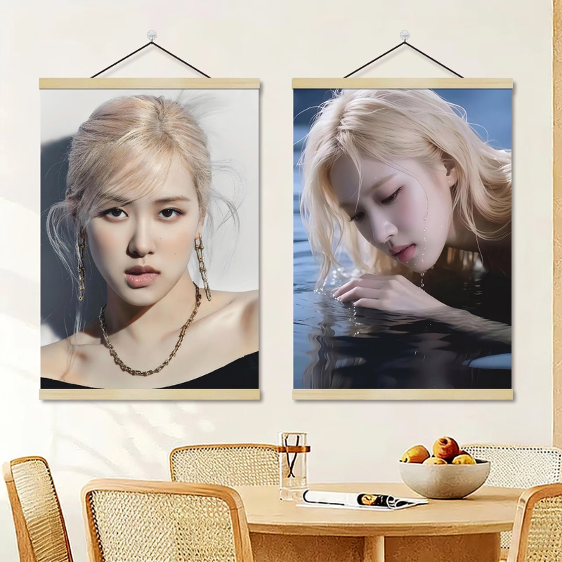 Rose Park Chae Young Decorative Painting Clothing Store Poster Hanging Painting Female Celebrity Photo High-Definition Photo Wall Sticker Scroll Mural