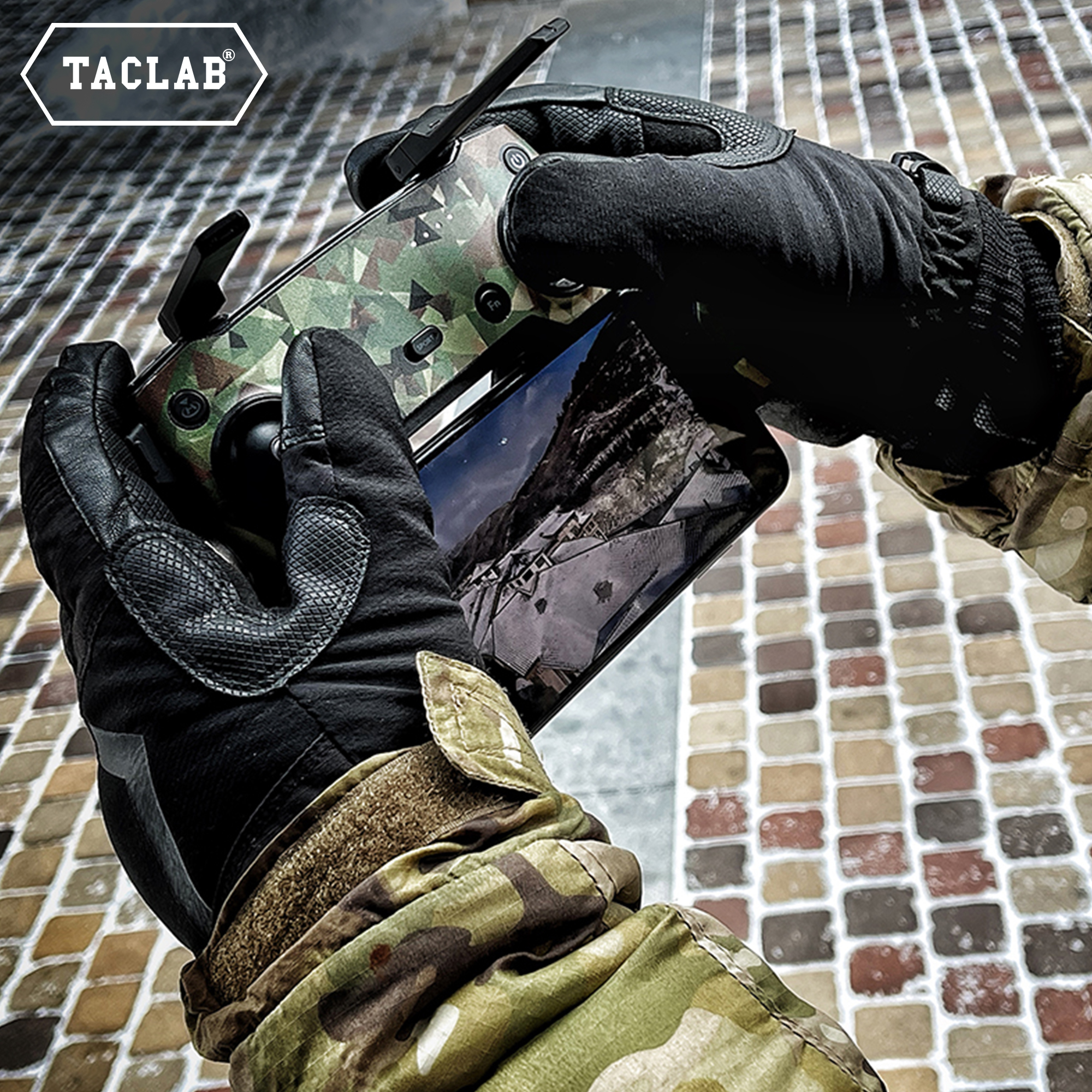 TACLAB snow field man winter driving locomotive skiing waterproof windproof warm outdoor light weight anti-chill gloves man-Taobao