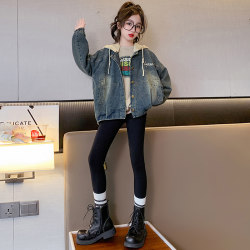 Girls' Denim Jacket, Spring and Autumn 2025 New Style, Stylish Children's Jacket, Top for Older Children, Spring Clothing, Trendy
