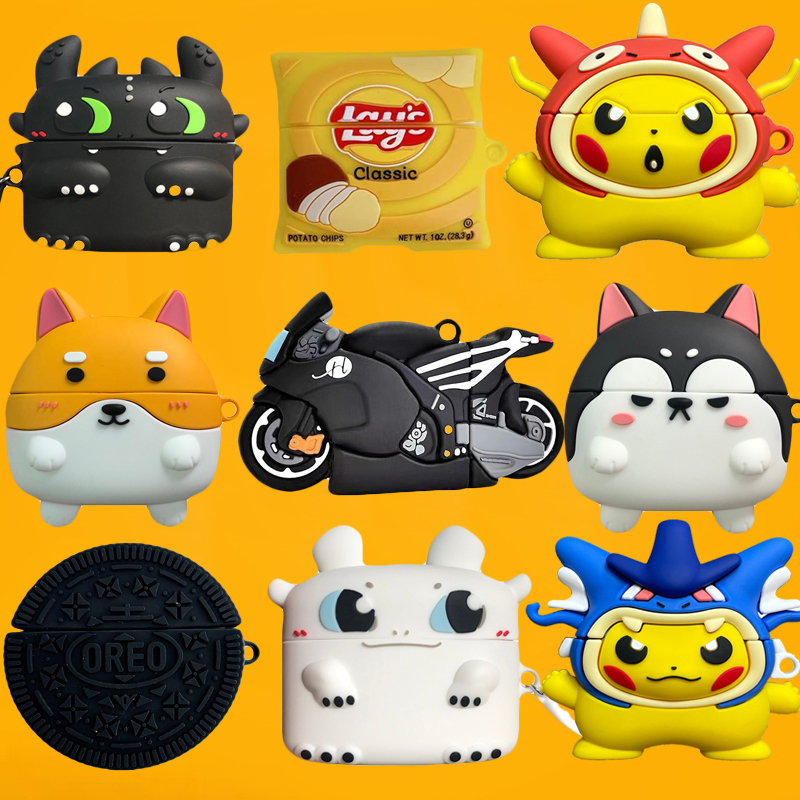Suitable for Honor's Moecenearbudsx3 Protective Case, Earbuds X3 Bluetooth Earphone Protective Shell, Soft Cartoon Cute Silicone Anti-Drop Soft Case, Anti-Drop and Anti-Scratch Box for Men and Women Couples