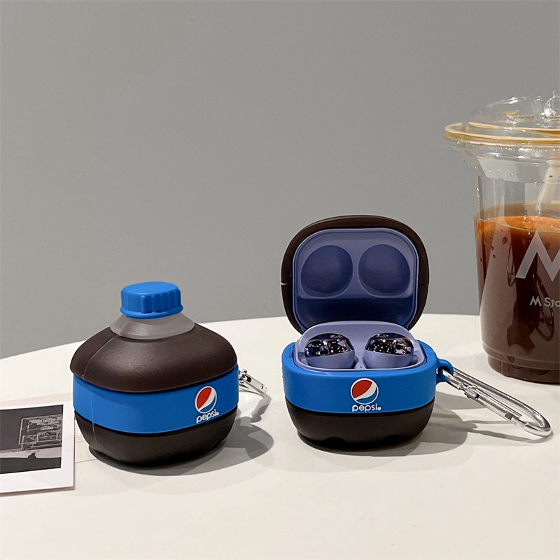 Three-Dimensional Soda-Themed Protective Case for Samsung Buds2 Pro, Earphone Protective Shell, Buds Pro Soft Shell, Buds Live Galaxy Anti-Drop Box Case, Protective Cover, Business Simple Earphone Case