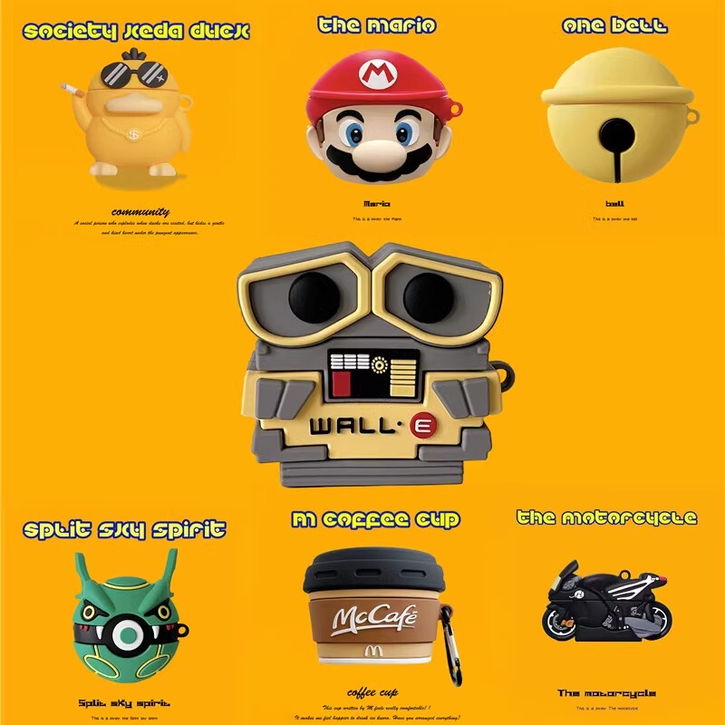 Suitable for Magic Sound Beats Studio Buds+ Earphone Case, New Beats Studio Buds+ Protective Cover, Noise-Cancelling Earphone, Wall-E Robot Silicone Studio Buds Silicone Soft Case Suitable for Magic Sound Beats Studio Buds+ Earphone Case, New Beats Studio Buds+ Protective Cover, Noise-Cancelling Earphone, Wall-E Robot Silicone Studio Buds Silicone Soft Case