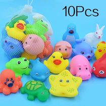 10Pcs Set Cute Animals Swimming Water Toys For Children Soft