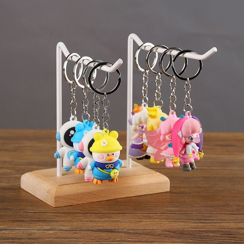 Key Buckle Show Shelf Ornament Shop Earrings Display Pendulum Stall Shelf Containing Bracelet Display Cardboard Shelf Hang Key-Taobao