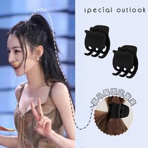 High horse tail anti-sagging theorist grip hair rope head accessories wig leather gluten cushion high instrumental butterfly knot hair ring fluffy
