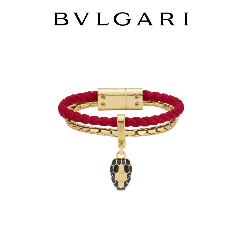 Bvlgari Serpenti Forever Series Leather Bracelet Gift