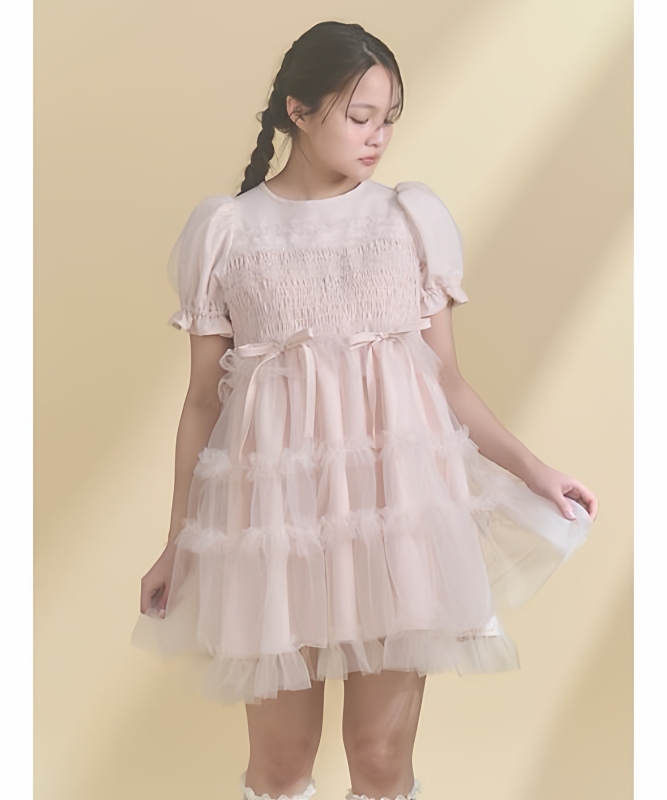26 Return to Simplicity Original Japanese Style Mj Lace Trim Cake Dress Women's Spring and Summer Ballet Style Short Sleeve Dress 26 Return to Simplicity Original Japanese Style Mj Lace Trim Cake Dress Women's Spring and Summer Ballet Style Short Sleeve Dress