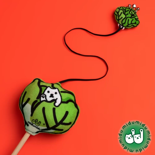 midumidu Оригинальная капуста дразнящая собачья стержень, дразнящая кошачья палочка отбивается назад