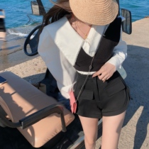 Small Sub Design Sensation High Waist Shorts Women 2022 Spring Summer New Personality Sports Pants Trendy Display Leg Long Casual Pants