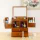 Cosmetic Storage Box Artifact Desktop Storage Rack Solid Wood High-End Skin Care Products Lipstick Popular Dressing Table Jewelry Box