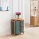 Bathroom Fabric Multifunctional Laundry Basket, Dirty Clothes Storage Bin, Large Bedroom Laundry Hamper, Bamboo Wood Storage Rack, Ins Style