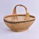 Bamboo Woven Basket, Hand-Held Basket, Handmade Fruit and Vegetable Basket, Egg Basket, Kitchen Storage Basket, Household Shopping Basket, Bamboo Products