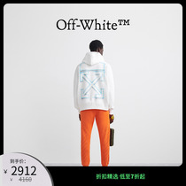 OFF-WHITE Mens white Mark pen diagonal arrows Long sleeves easy to even cap