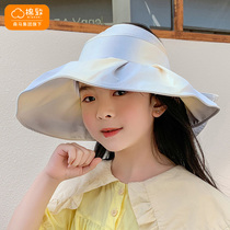 Cotton-to-child sunbathe girls' outdoor anti-ultraviolet eaves gradually change their baby's air-resistant sun hat in summer