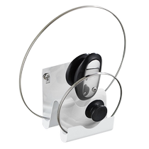 Hole-free multi-purpose wall-mounted storage kitchen pot lid rack dual-purpose storage rack 304 stainless steel pot lid rack removable and washable