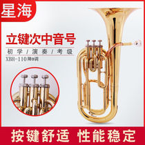 Euphonium Brass B flat three vertical keys Baritone Euphonium three vertical keys baritone